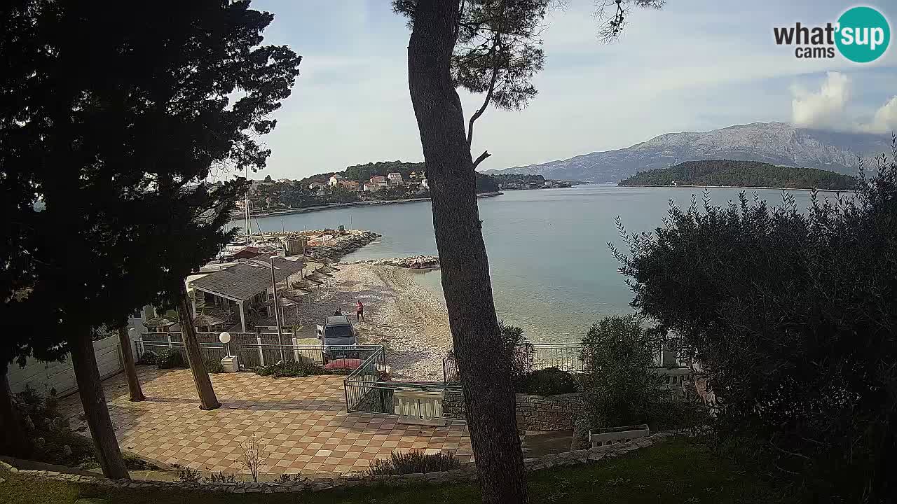 Livecam Lumbarda – Spiaggia Prvi Žal – Korčula