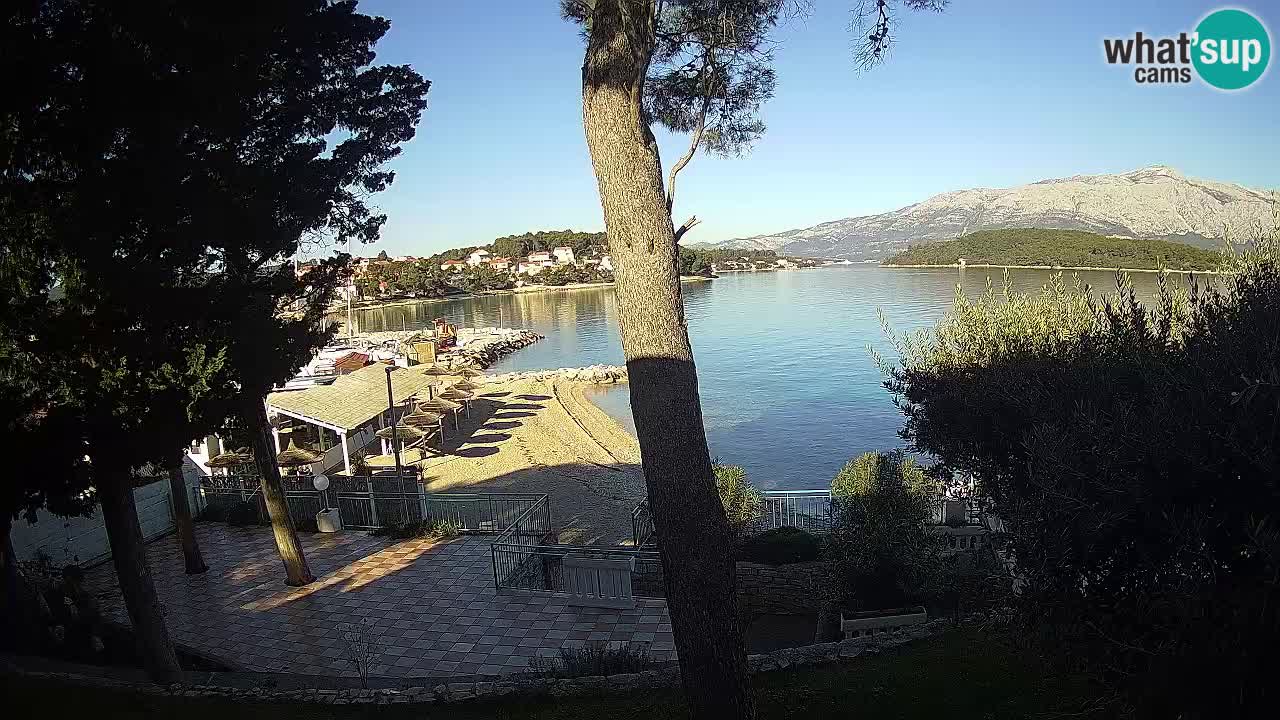 Webcam live Lumbarda – Plage Prvi Žal – Korčula