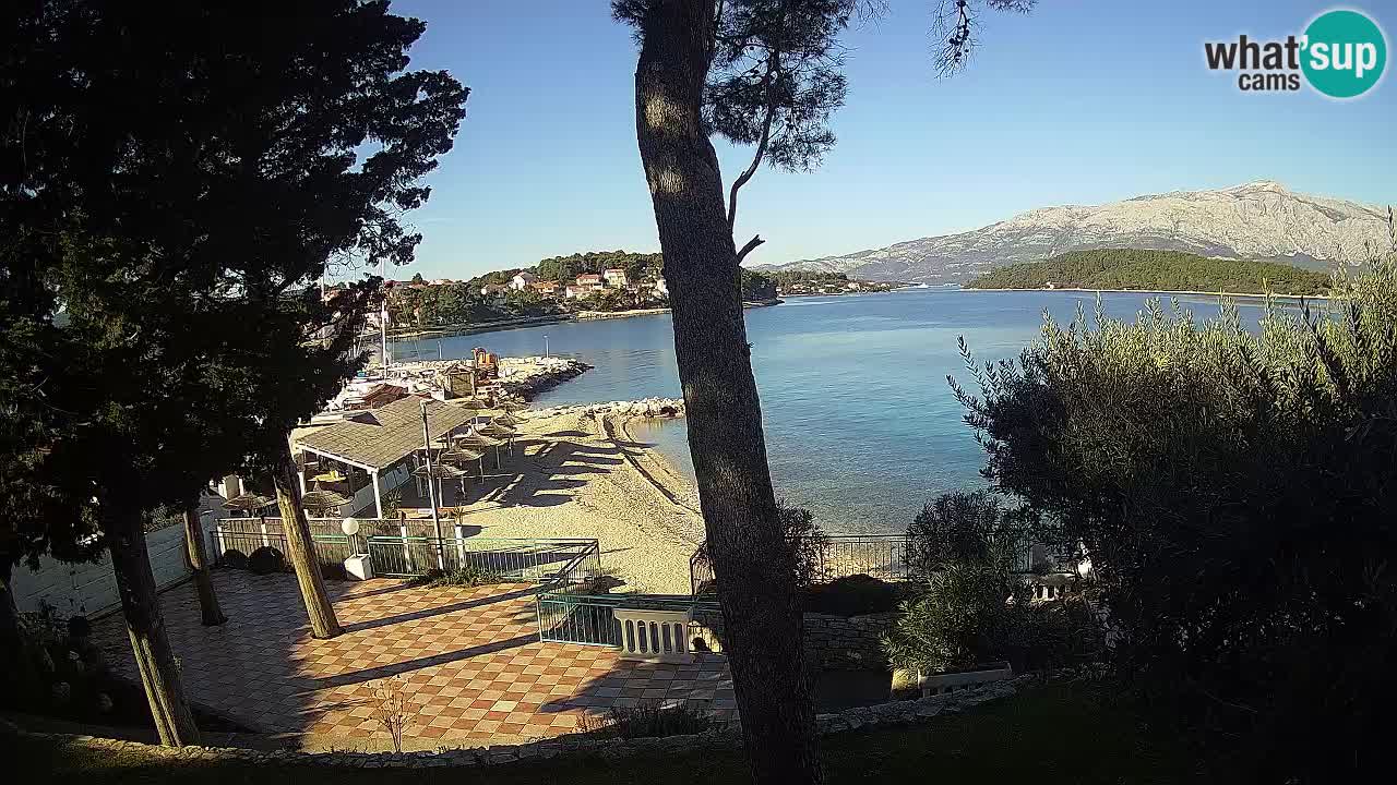 Spletna kamera Lumbarda – Plaža Prvi Žal – Korčula