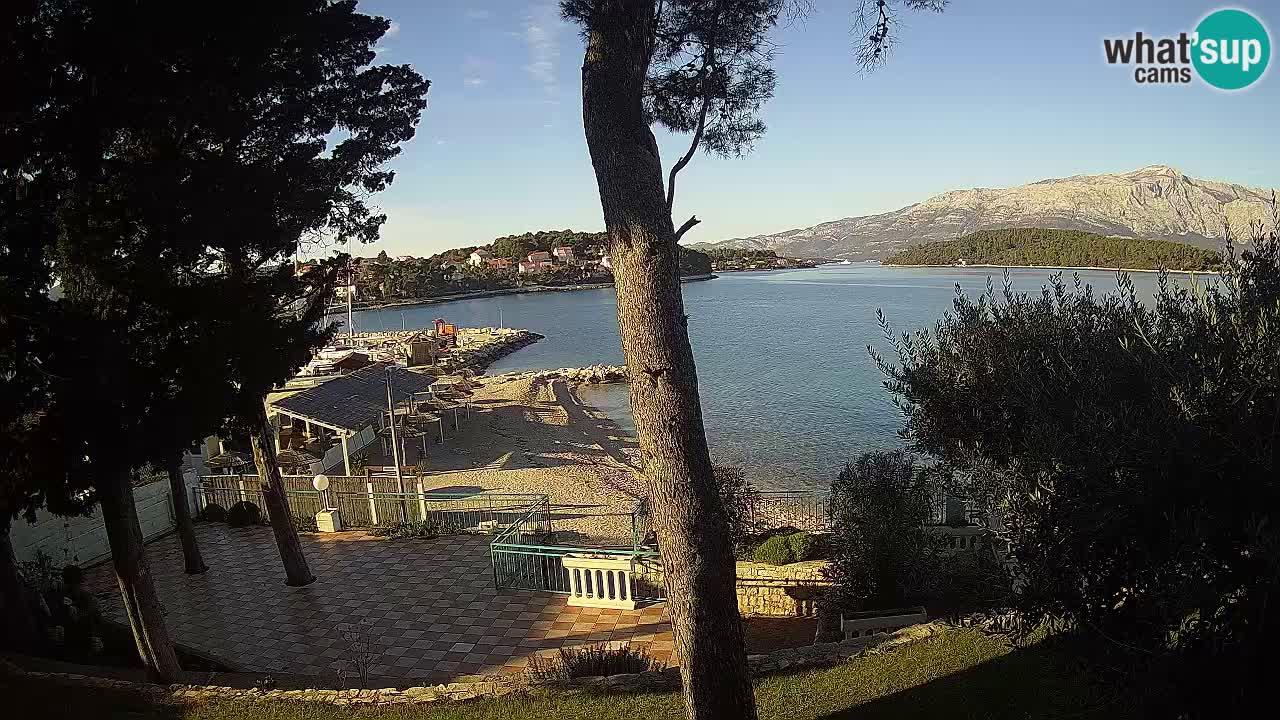 Webcam live Lumbarda – Plage Prvi Žal – Korčula