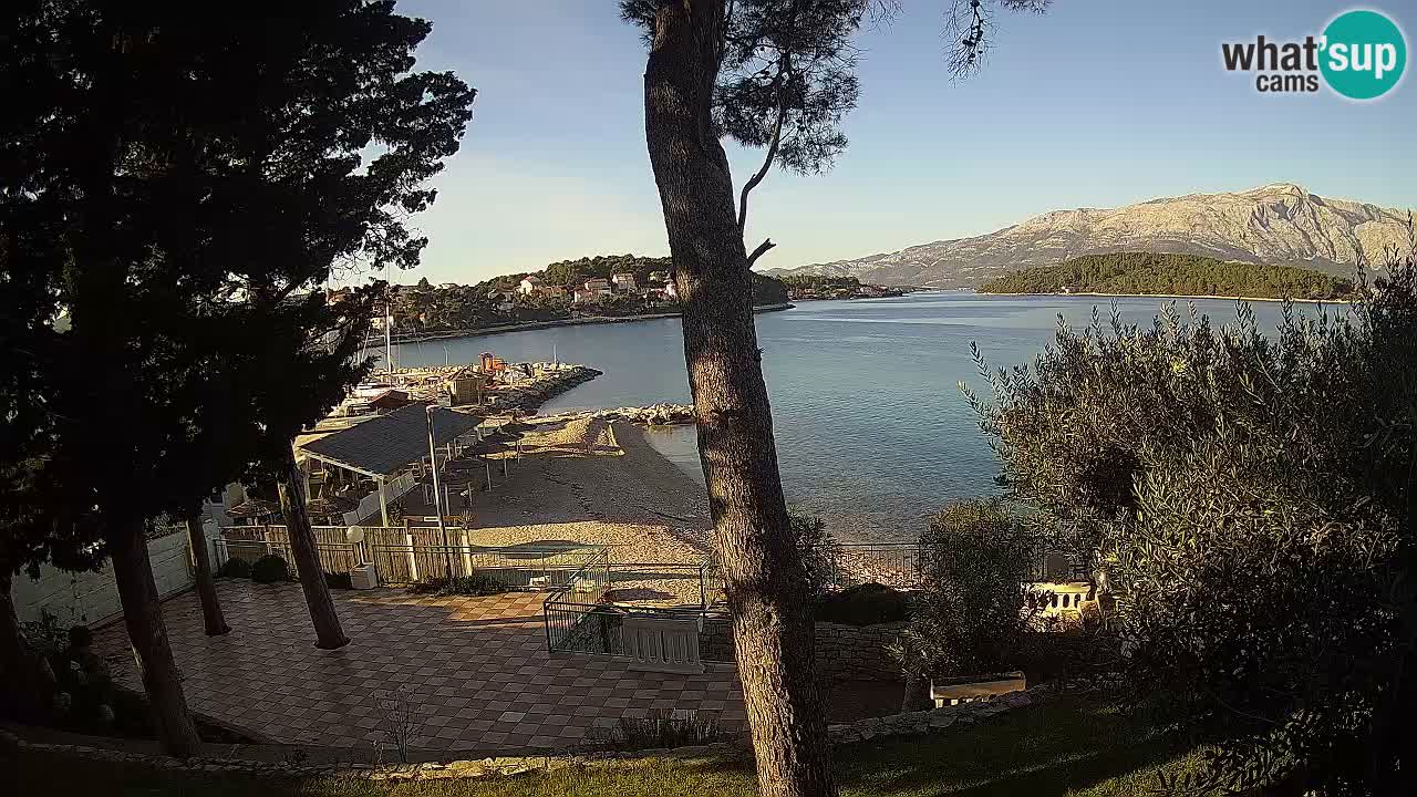 Webcam live Lumbarda – Plage Prvi Žal – Korčula