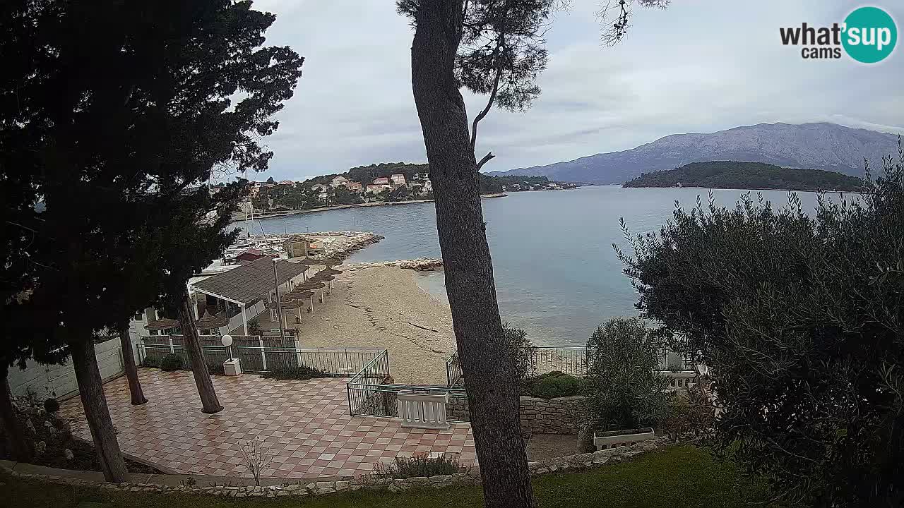 Web kamera Lumbarda – Plaža Prvi Žal – Korčula
