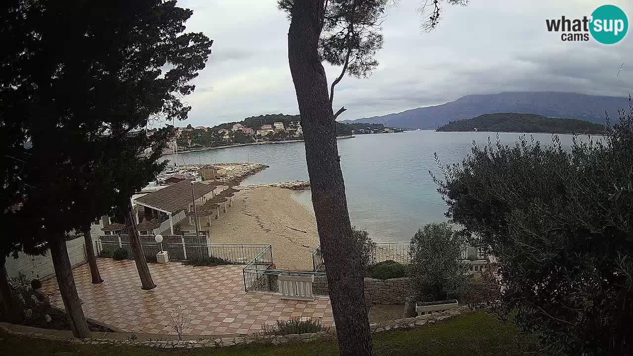 Livecam Lumbarda – Spiaggia Prvi Žal – Korčula