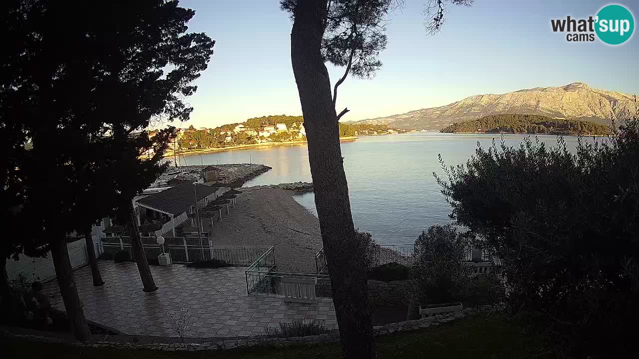 Livecam Lumbarda – Spiaggia Prvi Žal – Korčula