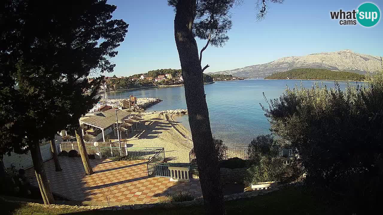 Livecam Lumbarda – Spiaggia Prvi Žal – Korčula