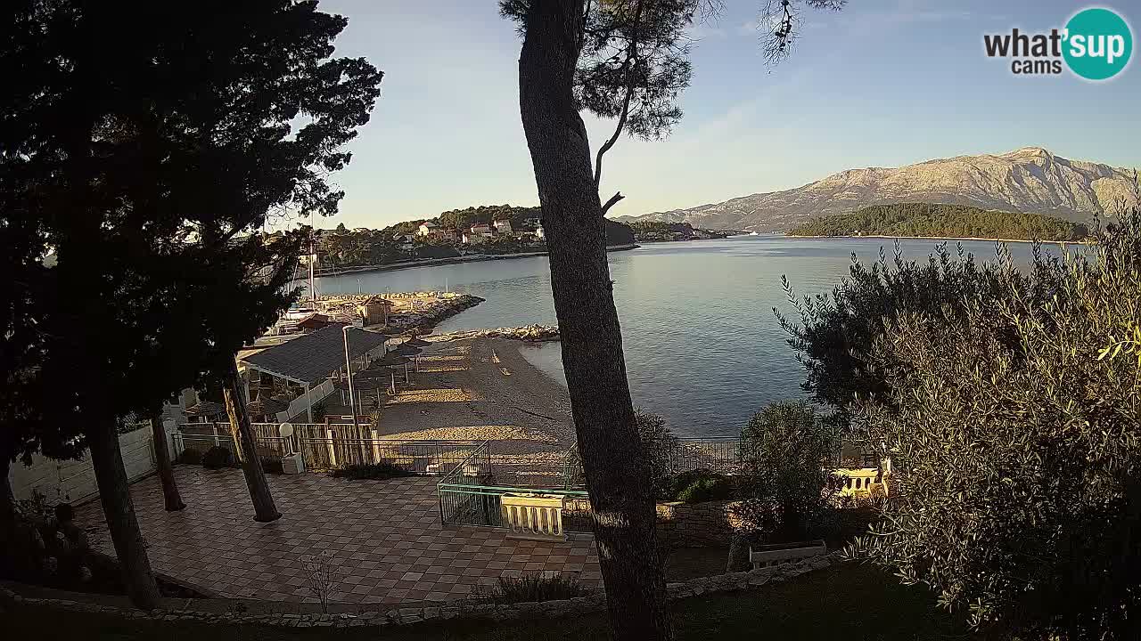 Livecam Lumbarda – Spiaggia Prvi Žal – Korčula