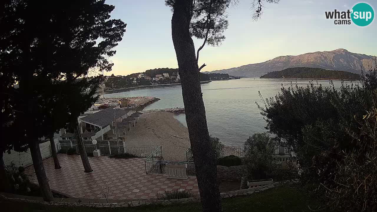 Webcam live Lumbarda – Plage Prvi Žal – Korčula