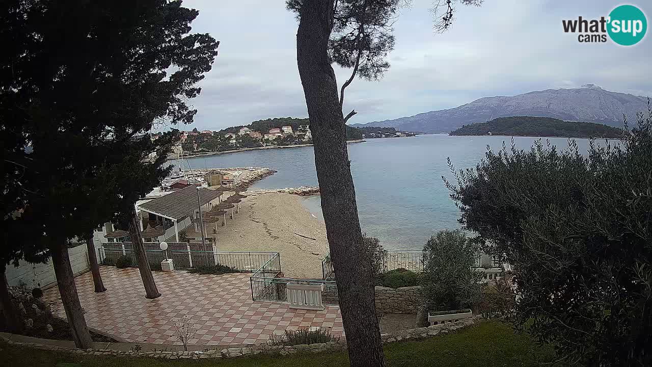 Webcam Lumbarda – Prvi Žal beach – Korčula