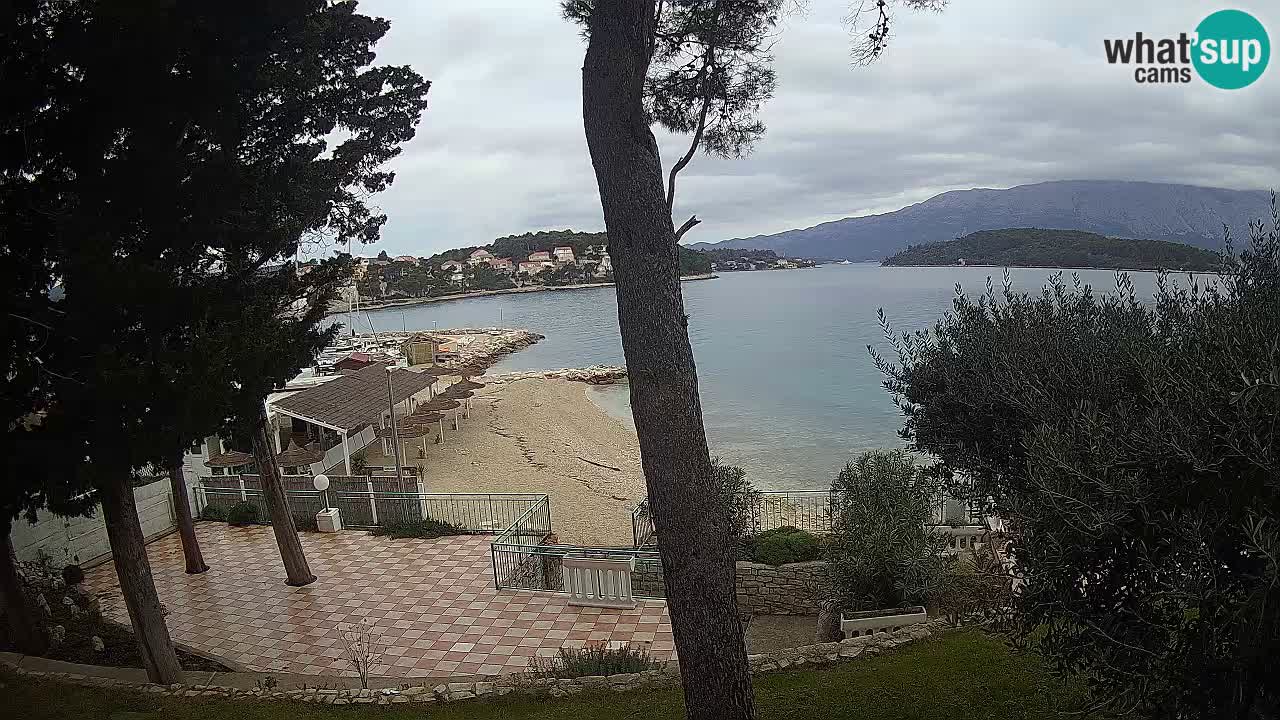Web kamera Lumbarda – Plaža Prvi Žal – Korčula