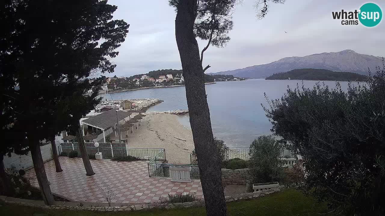 Webcam live Lumbarda – Plage Prvi Žal – Korčula