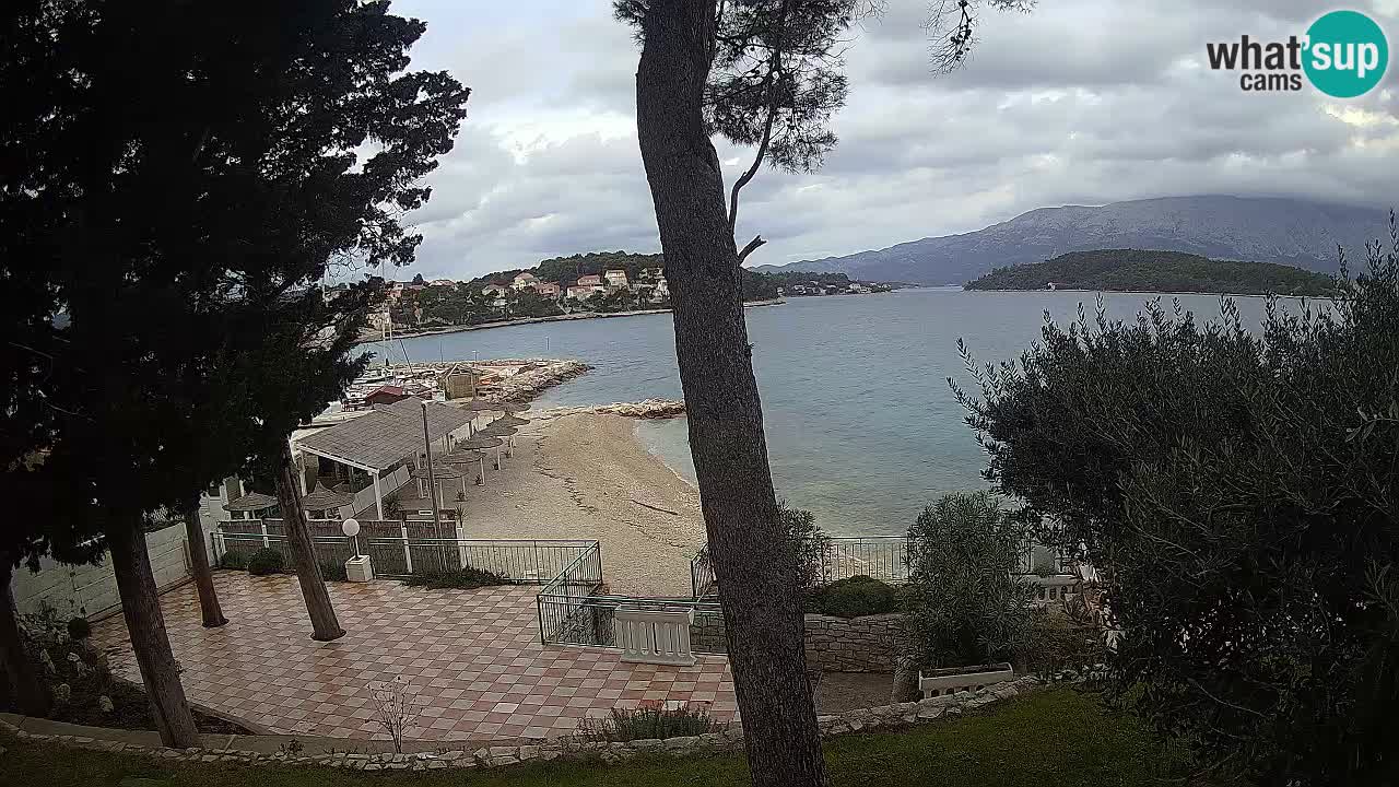 Web kamera Lumbarda – Plaža Prvi Žal – Korčula
