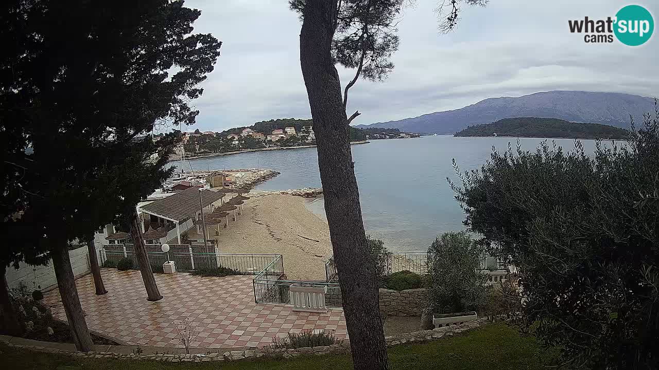 Spletna kamera Lumbarda – Plaža Prvi Žal – Korčula