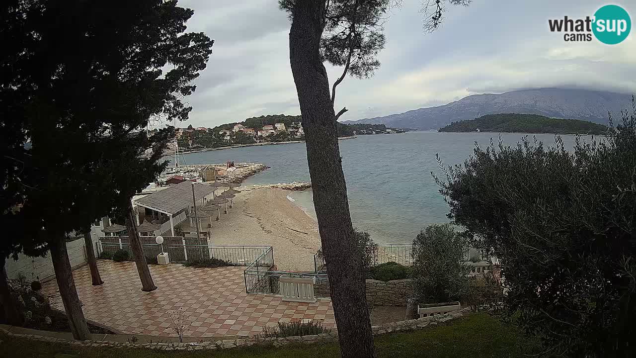 Web kamera Lumbarda – Plaža Prvi Žal – Korčula