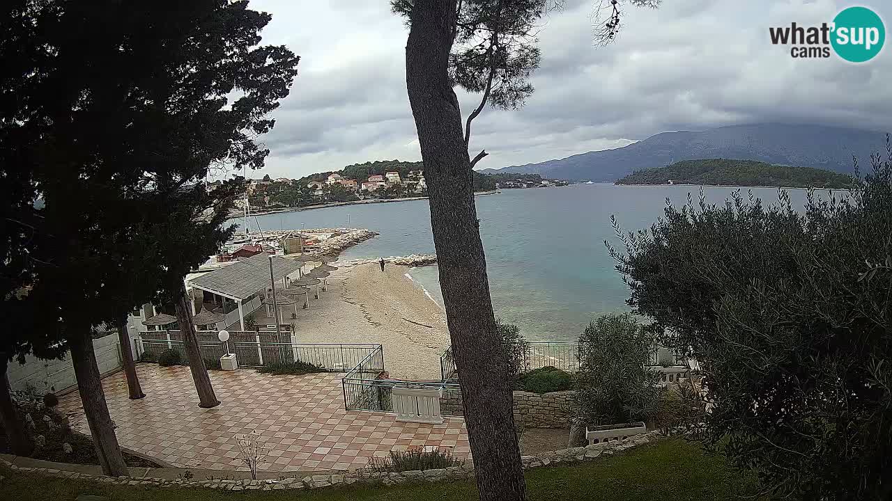 Webcam live Lumbarda – Plage Prvi Žal – Korčula