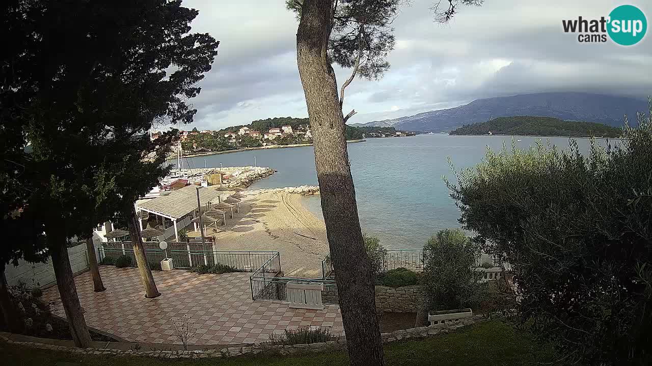 Livecam Lumbarda – Spiaggia Prvi Žal – Korčula