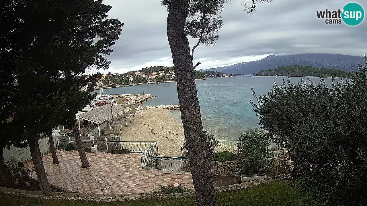 Webcam live Lumbarda – Plage Prvi Žal – Korčula