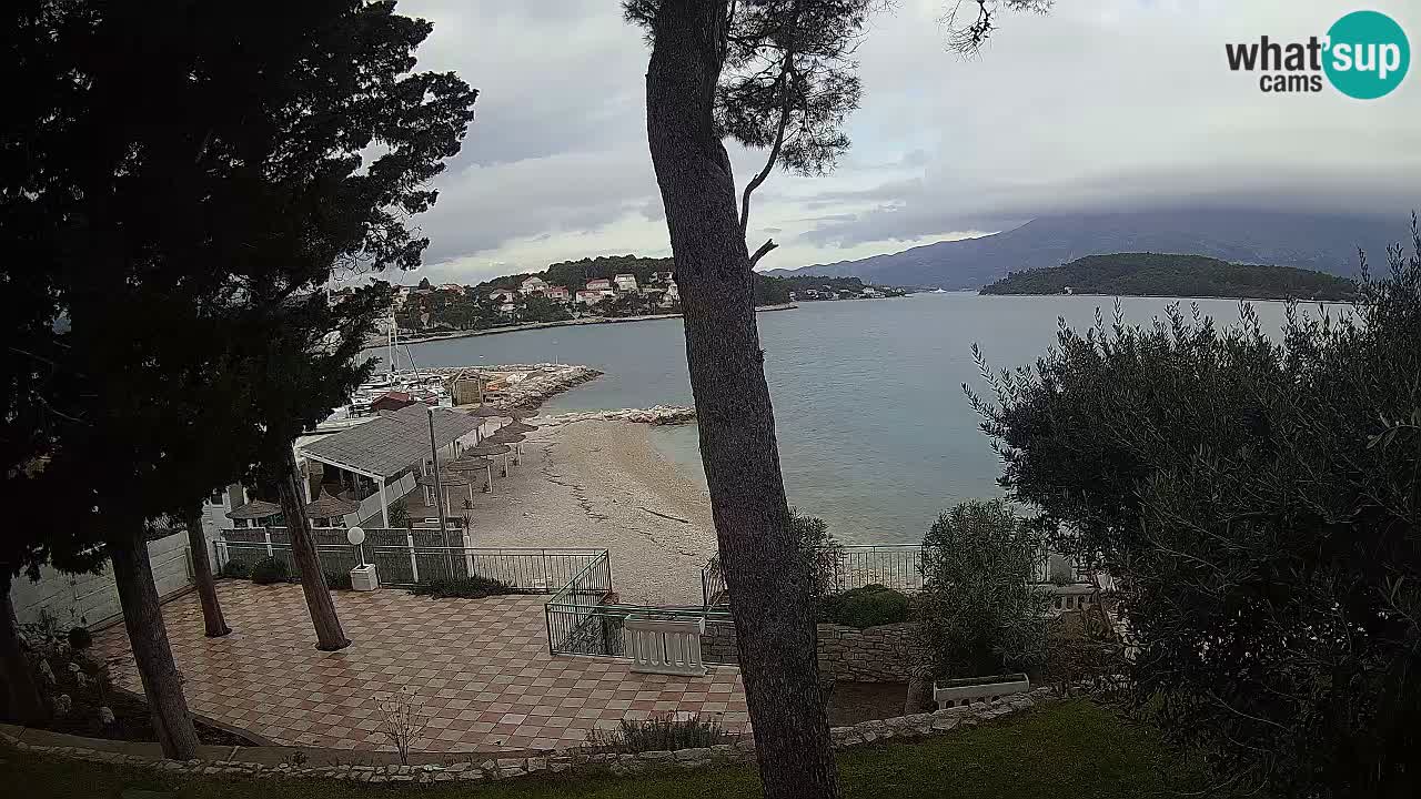 Livecam Lumbarda – Spiaggia Prvi Žal – Korčula
