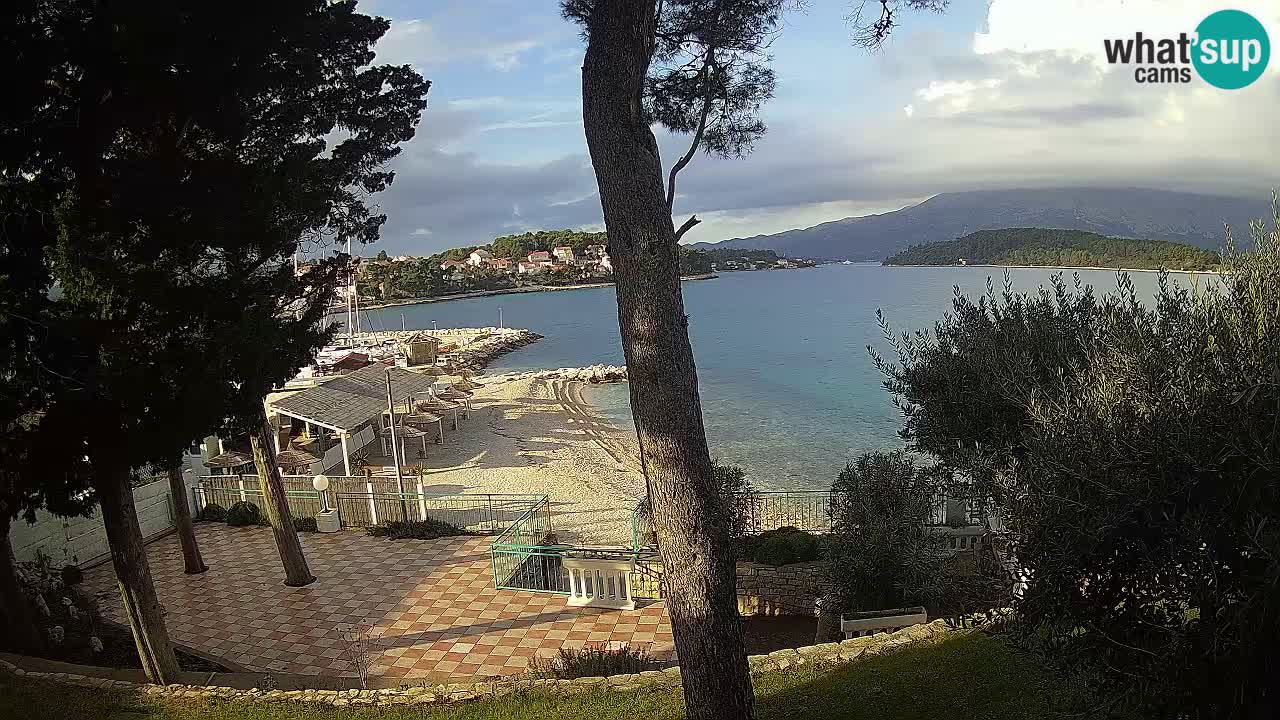 Livecam Lumbarda – Spiaggia Prvi Žal – Korčula