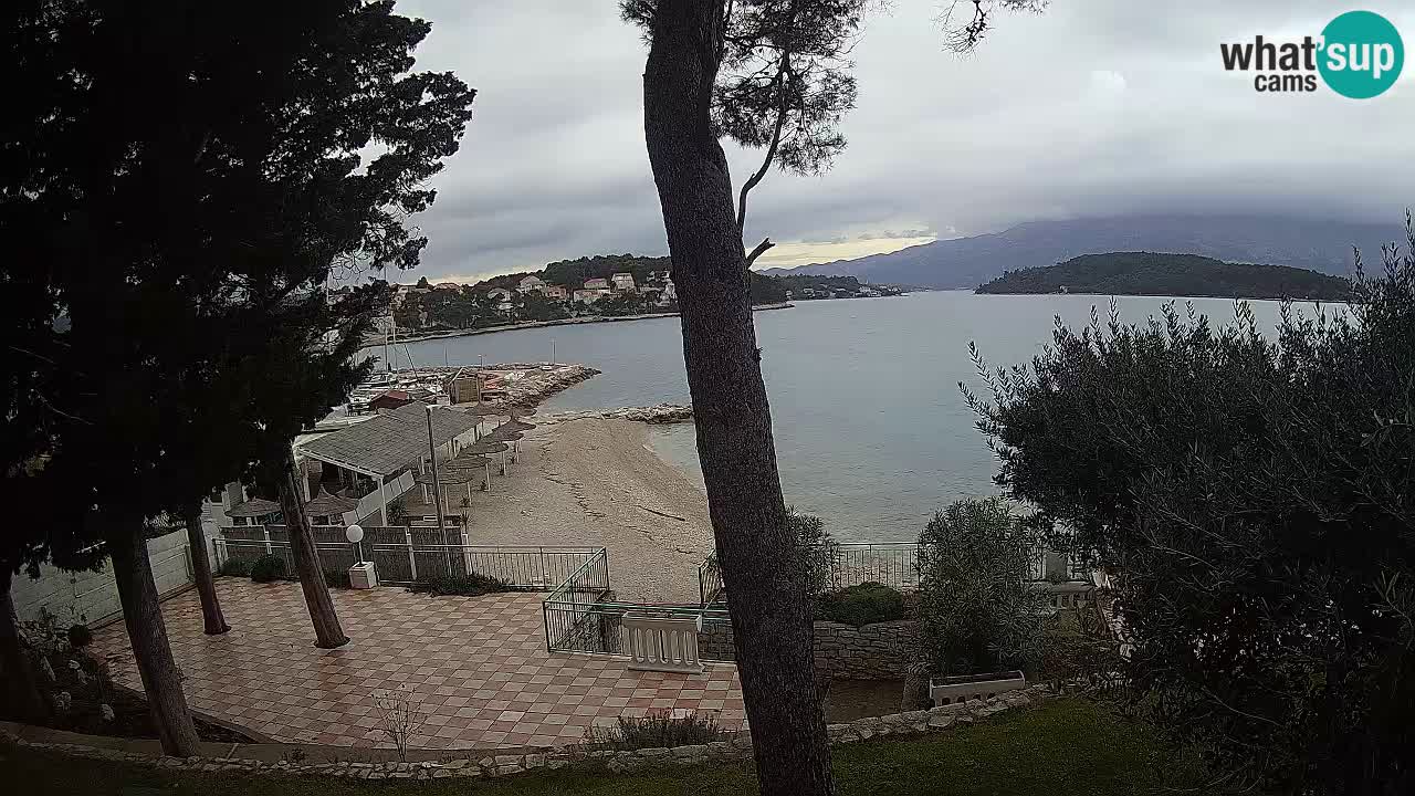 Camera en vivo Lumbarda – Playa Prvi Žal – Korčula