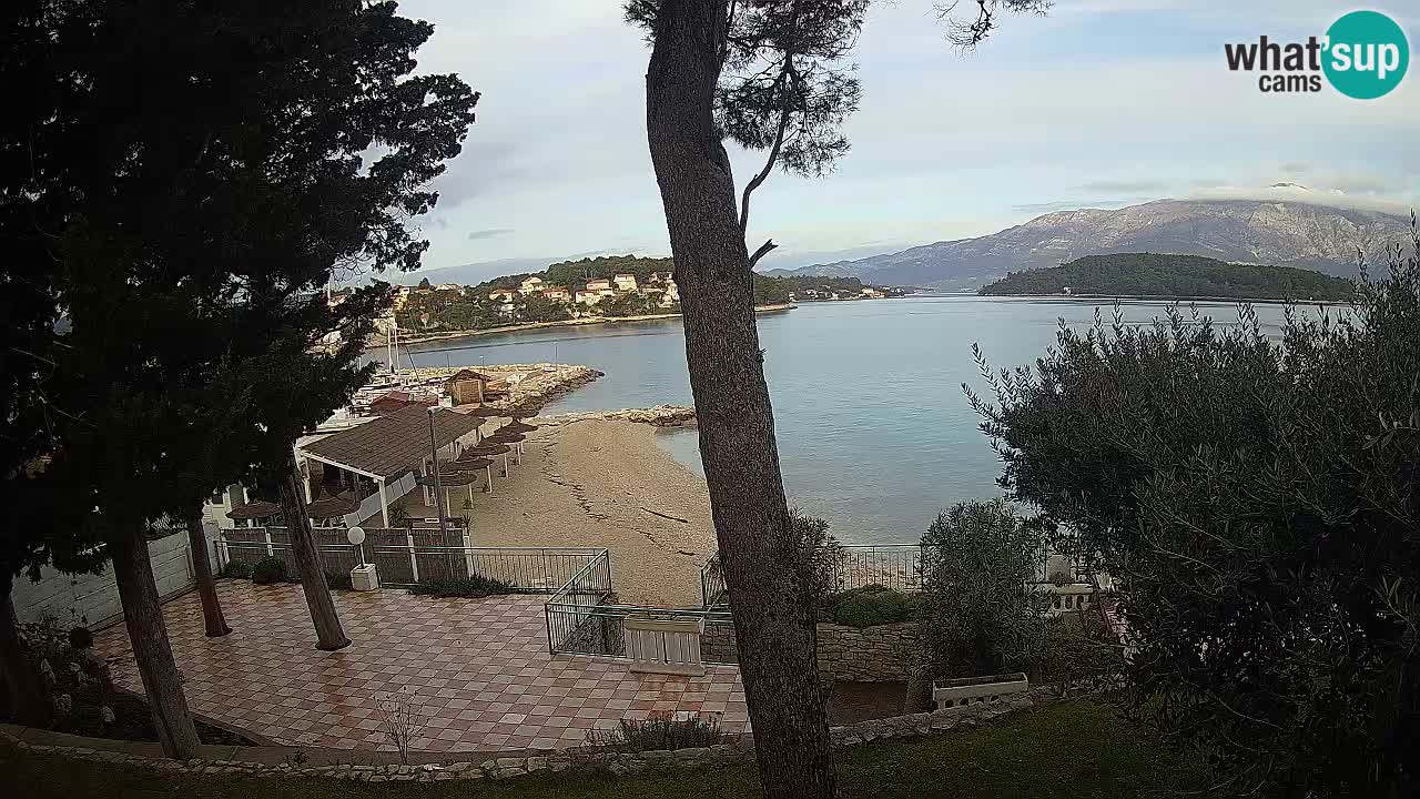 Webcam live Lumbarda – Plage Prvi Žal – Korčula