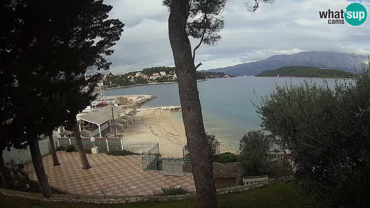 Web kamera Lumbarda – Plaža Prvi Žal – Korčula
