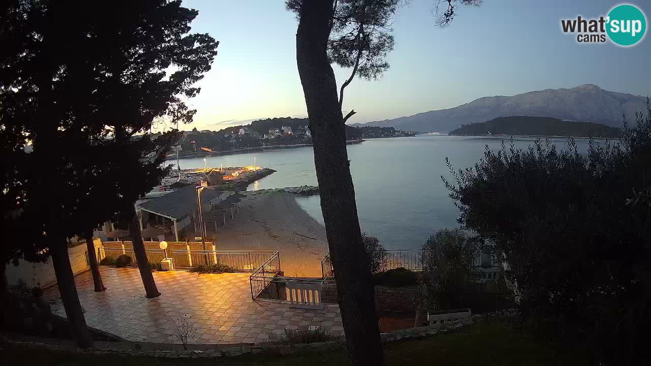 Webcam live Lumbarda – Plage Prvi Žal – Korčula
