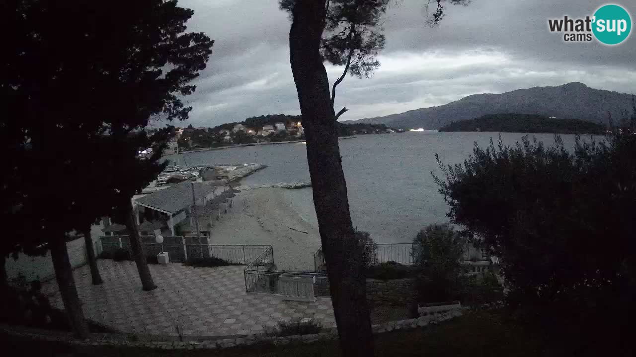Webcam live Lumbarda – Plage Prvi Žal – Korčula
