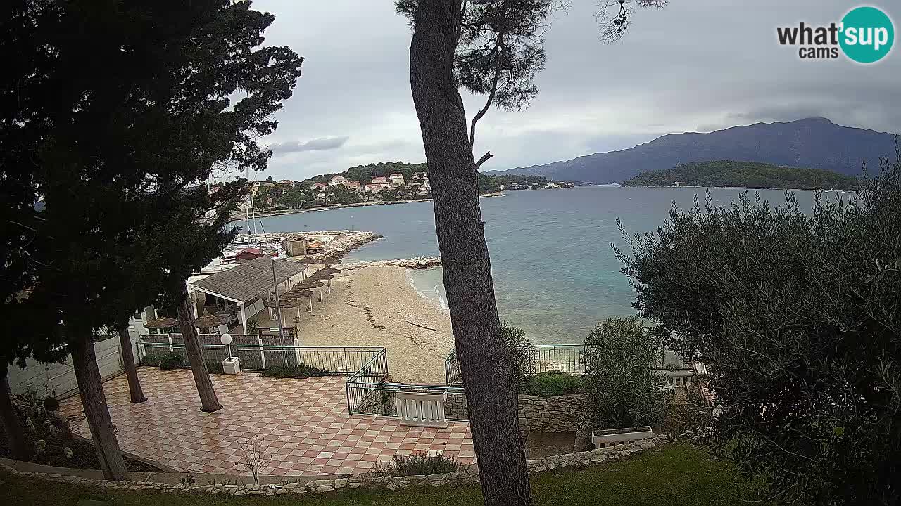 Livecam Lumbarda – Spiaggia Prvi Žal – Korčula