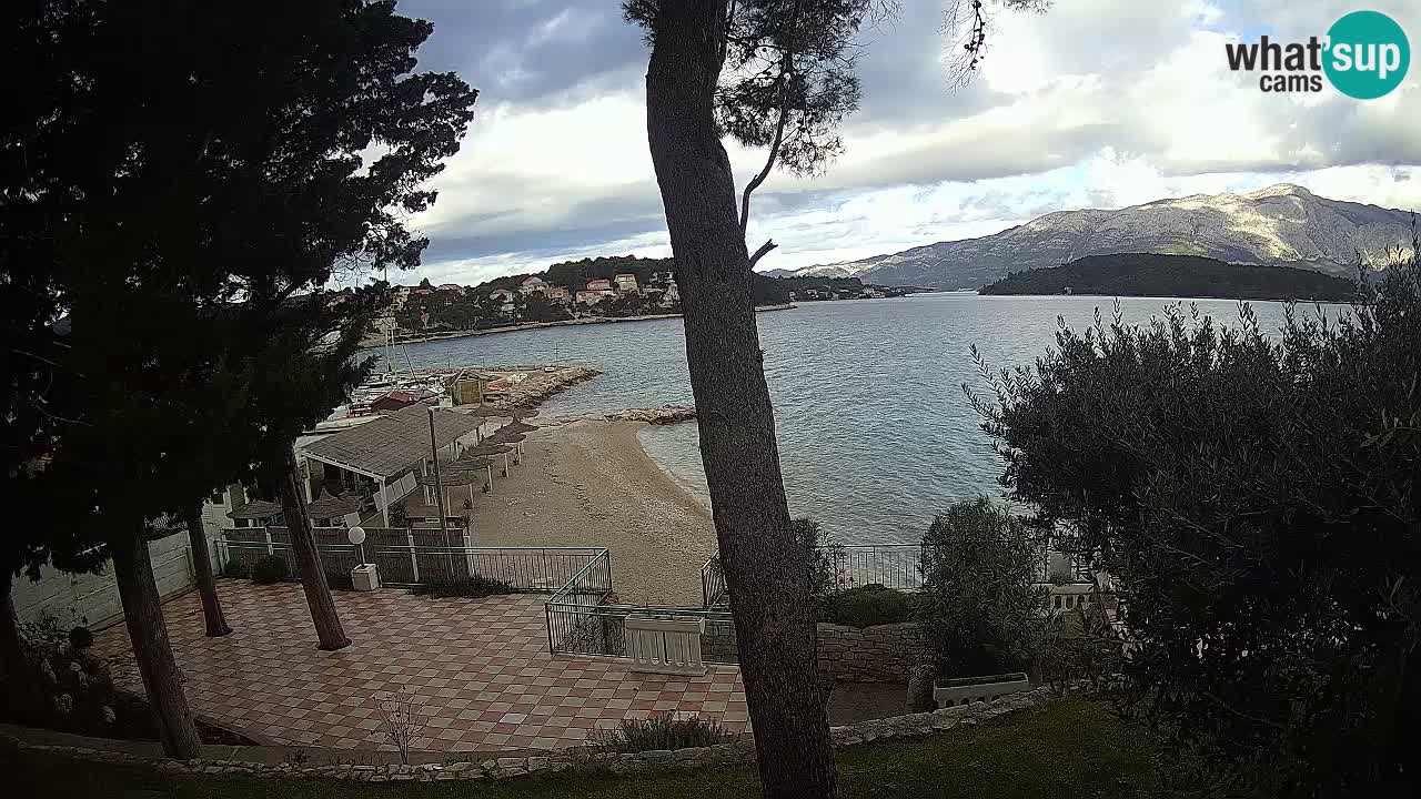 Webcam live Lumbarda – Plage Prvi Žal – Korčula