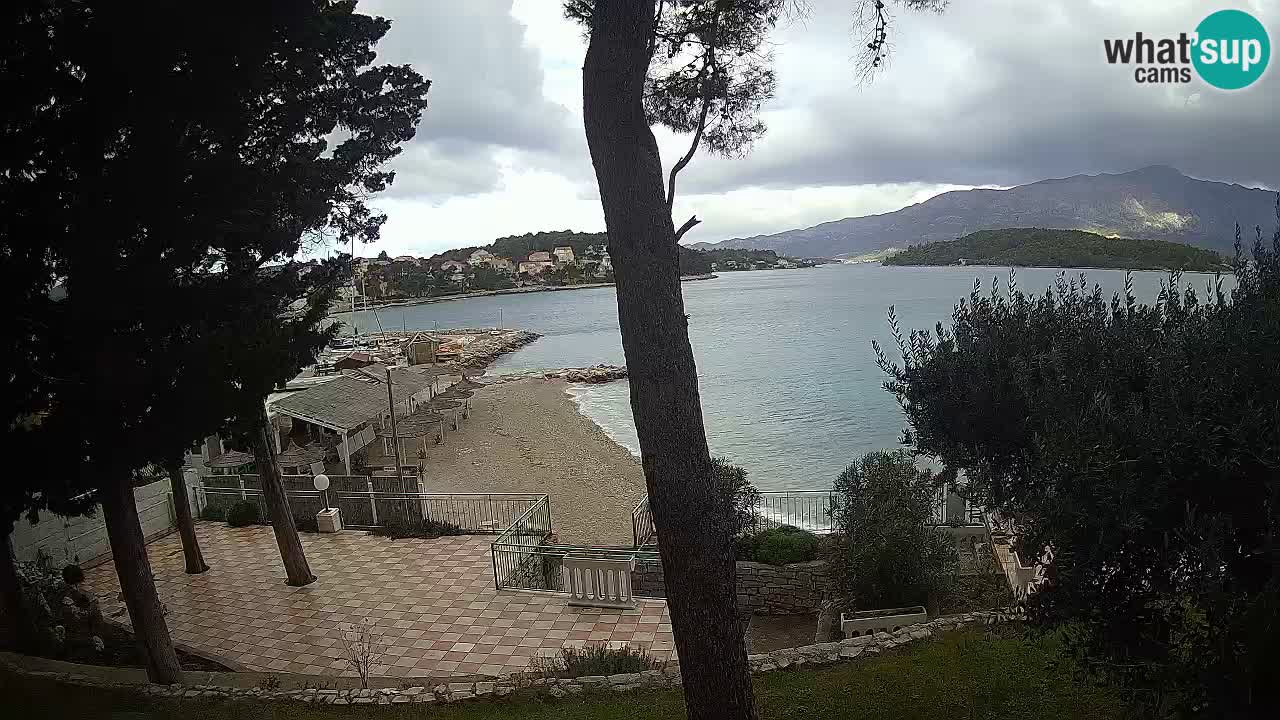Camera en vivo Lumbarda – Playa Prvi Žal – Korčula