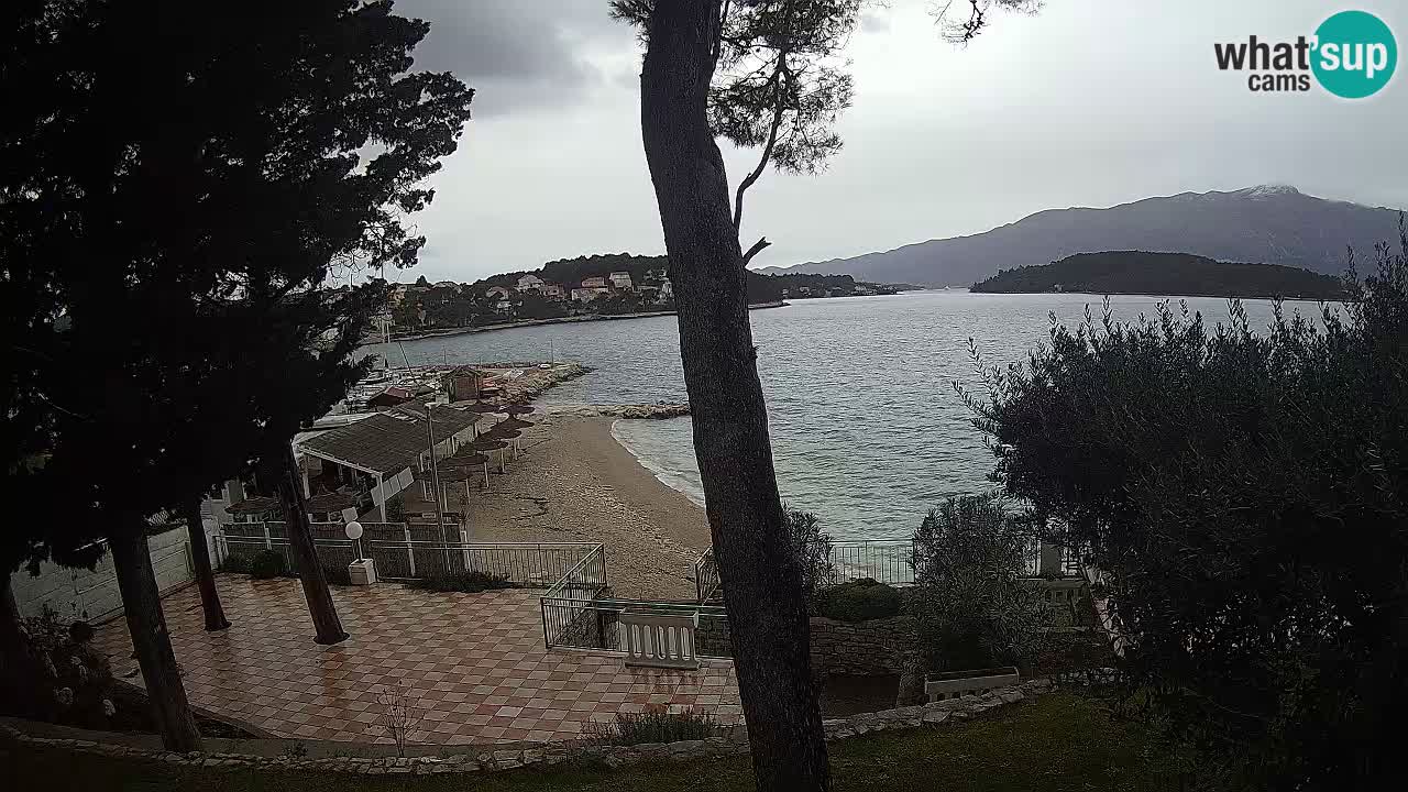 Webcam live Lumbarda – Plage Prvi Žal – Korčula