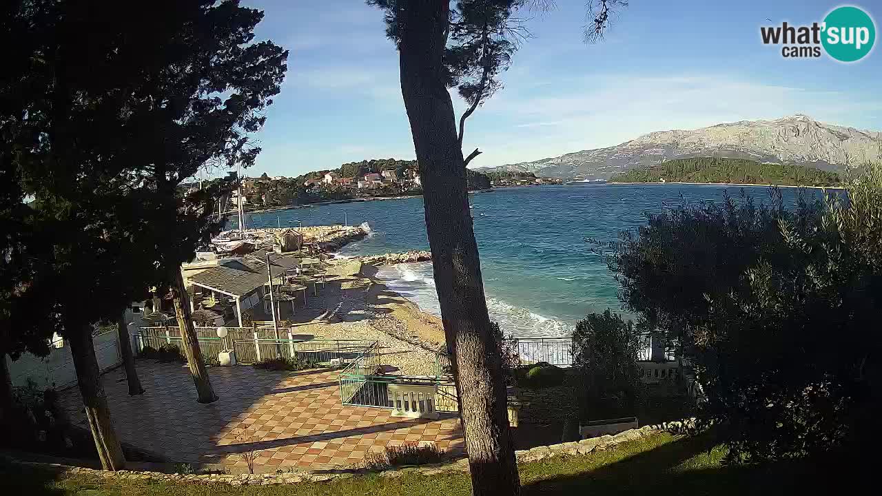 Web kamera Lumbarda – Plaža Prvi Žal – Korčula