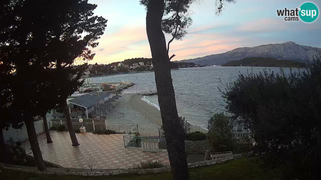 Spletna kamera Lumbarda – Plaža Prvi Žal – Korčula