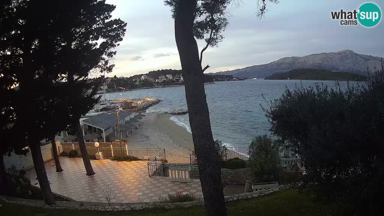 Webcam live Lumbarda – Plage Prvi Žal – Korčula