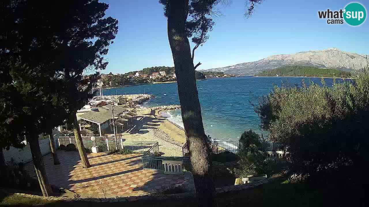 Spletna kamera Lumbarda – Plaža Prvi Žal – Korčula
