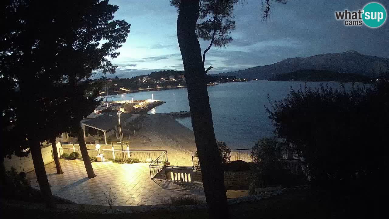 Web kamera Lumbarda – Plaža Prvi Žal – Korčula