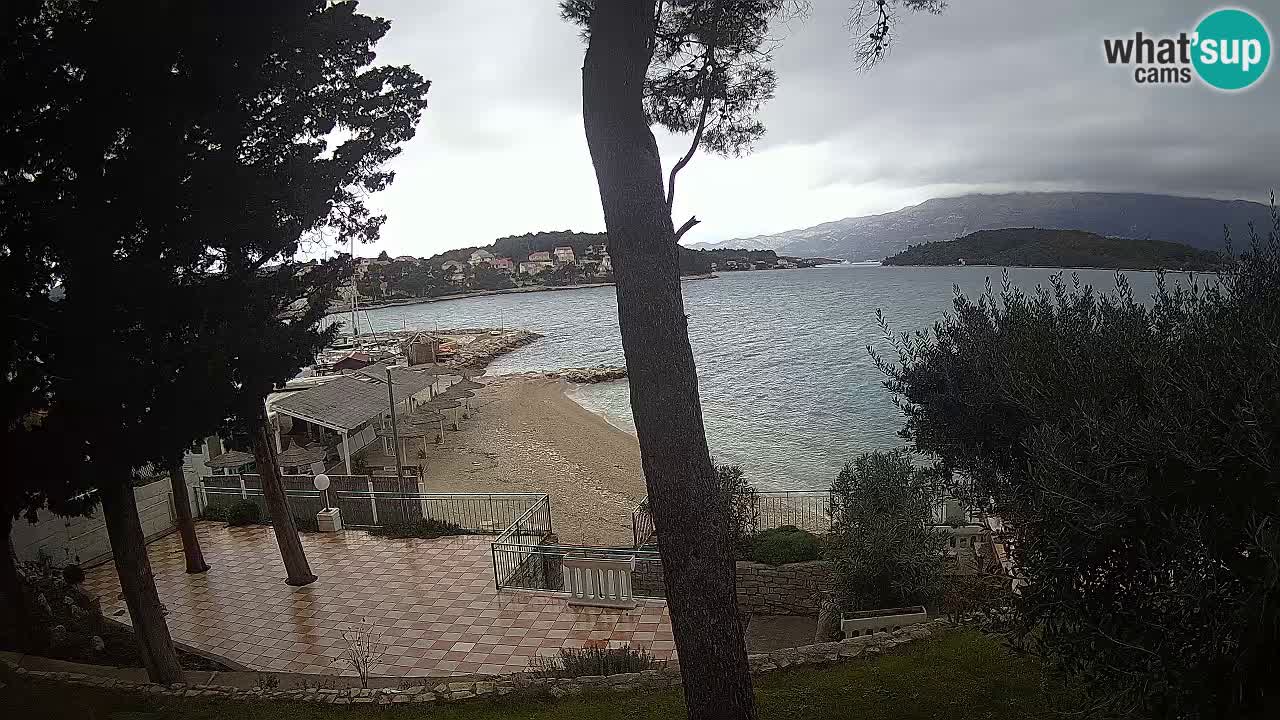 Web kamera Lumbarda – Plaža Prvi Žal – Korčula