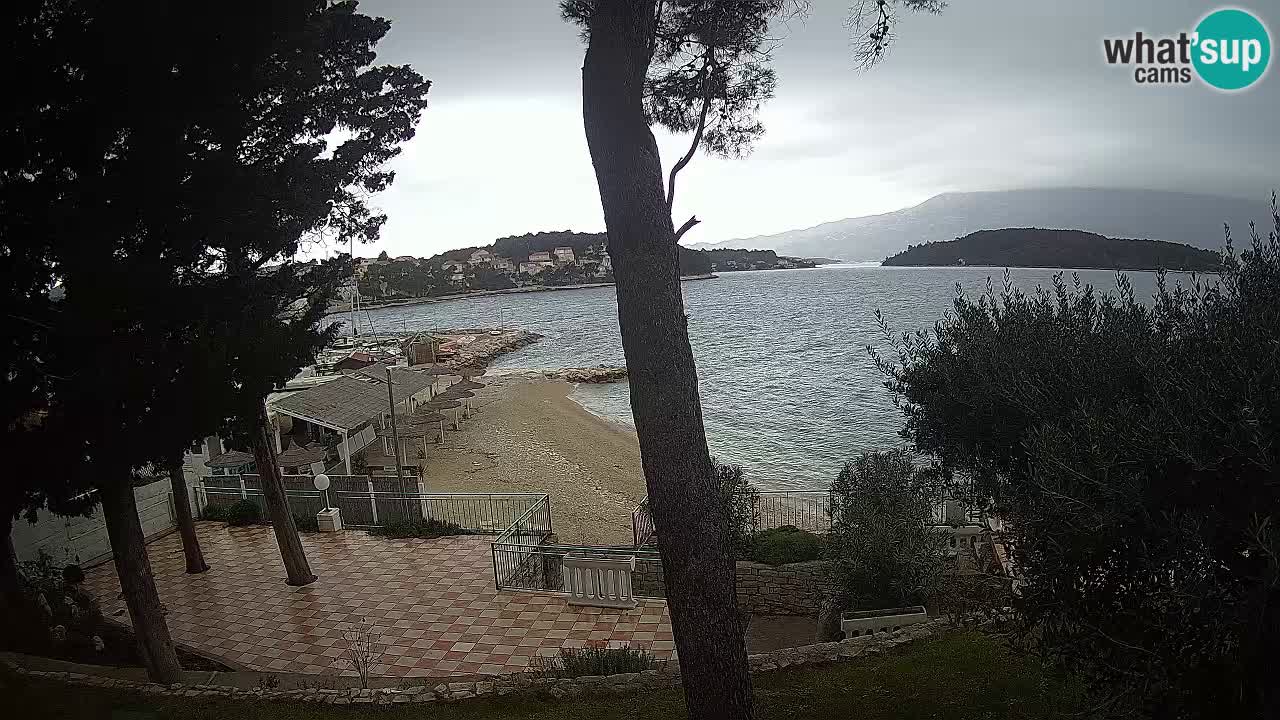 Spletna kamera Lumbarda – Plaža Prvi Žal – Korčula