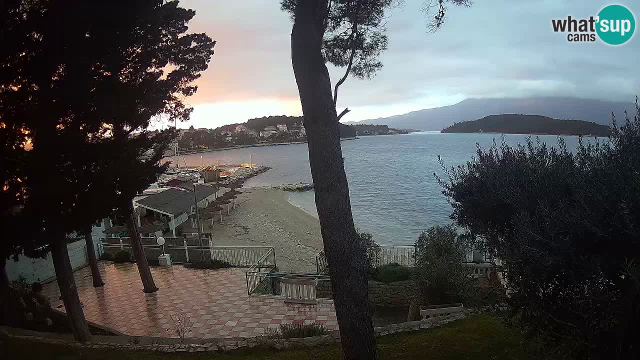 Webcam live Lumbarda – Plage Prvi Žal – Korčula