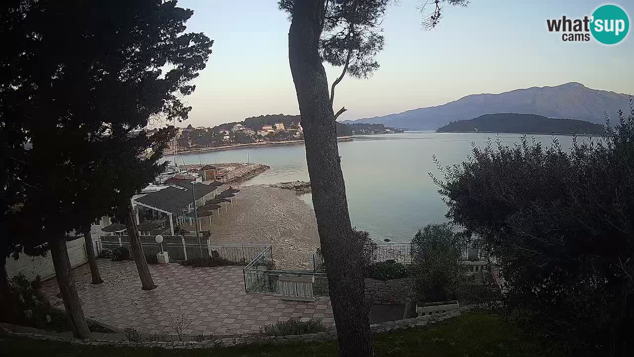 Spletna kamera Lumbarda – Plaža Prvi Žal – Korčula