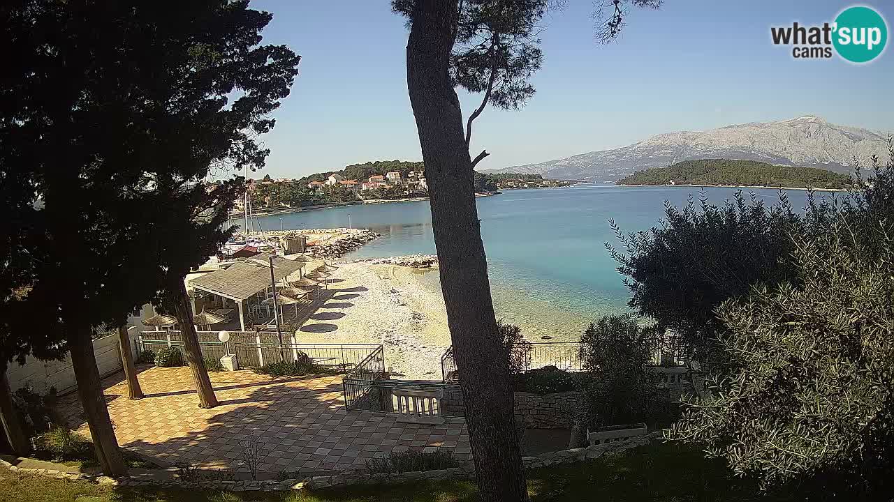 Webcam live Lumbarda – Plage Prvi Žal – Korčula