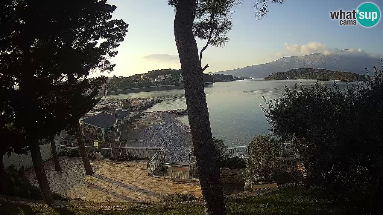 Webcam live Lumbarda – Plage Prvi Žal – Korčula