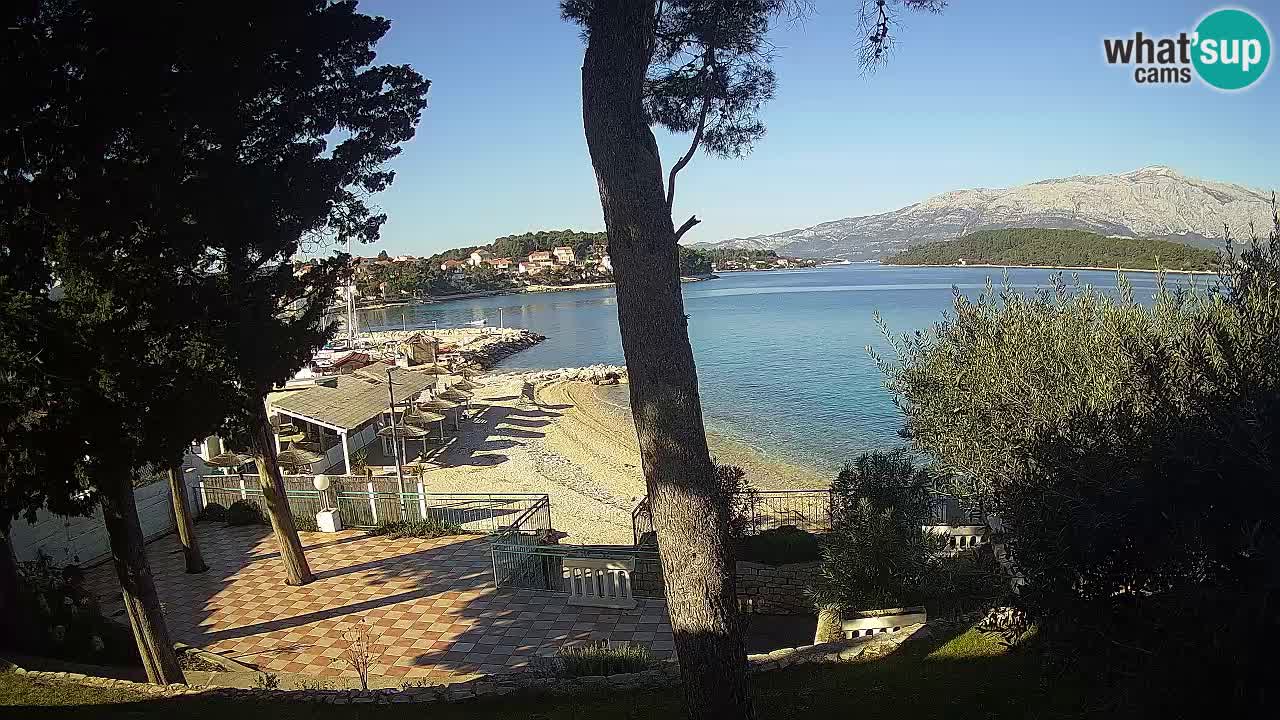 Webcam live Lumbarda – Plage Prvi Žal – Korčula
