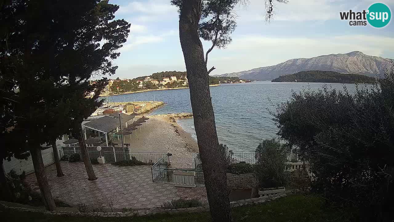 Livecam Lumbarda – Spiaggia Prvi Žal – Korčula