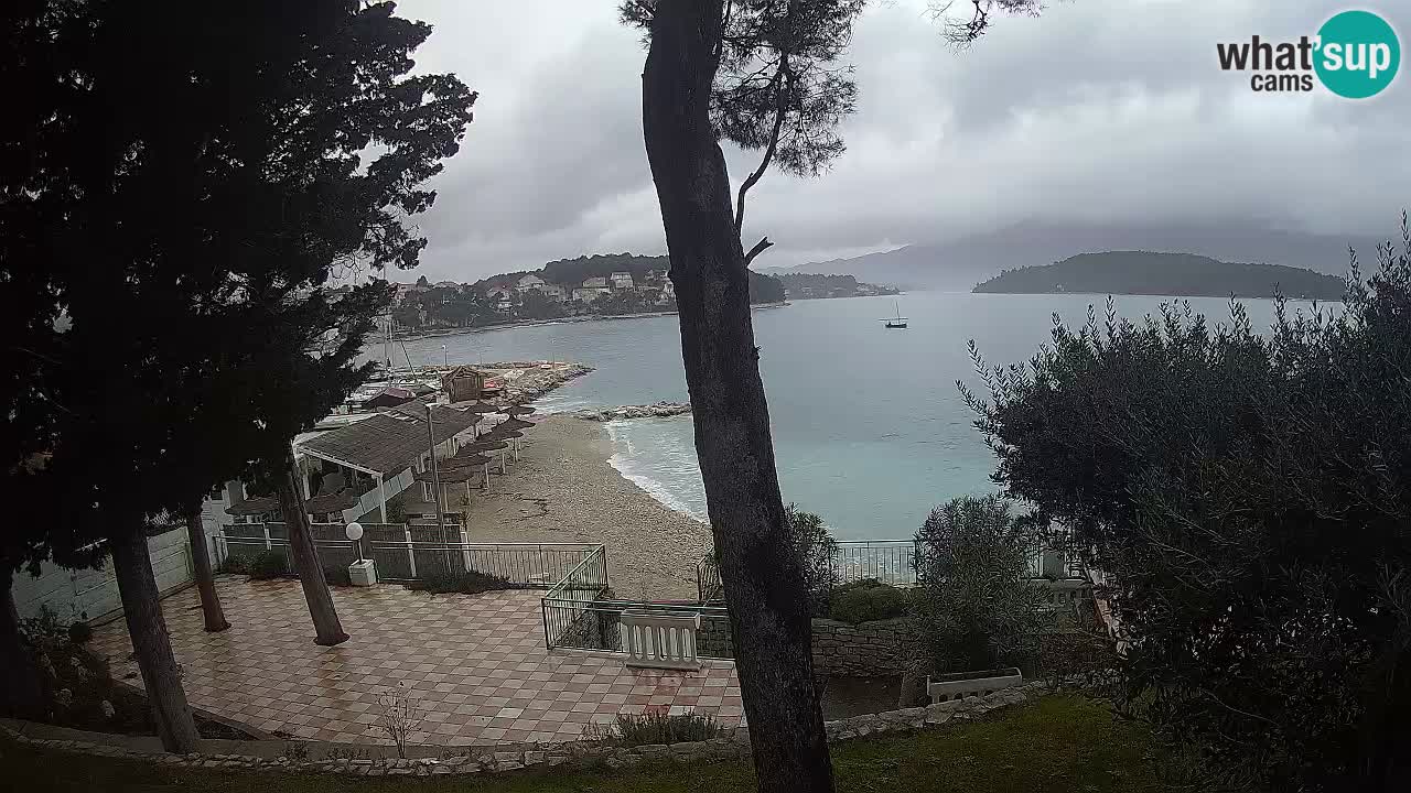 Webcam live Lumbarda – Plage Prvi Žal – Korčula