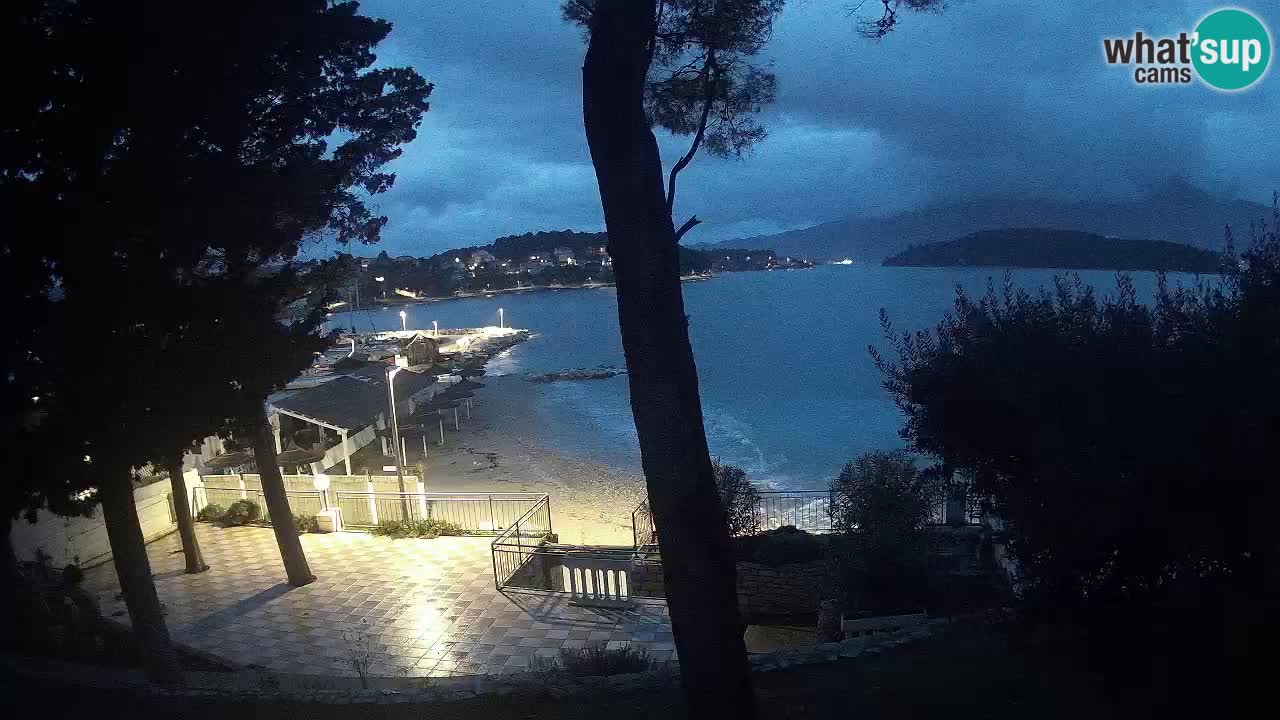 Webcam live Lumbarda – Plage Prvi Žal – Korčula