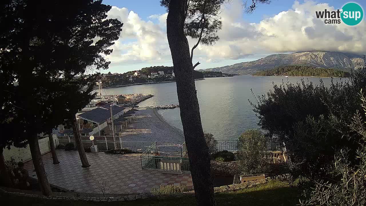 Web kamera Lumbarda – Plaža Prvi Žal – Korčula