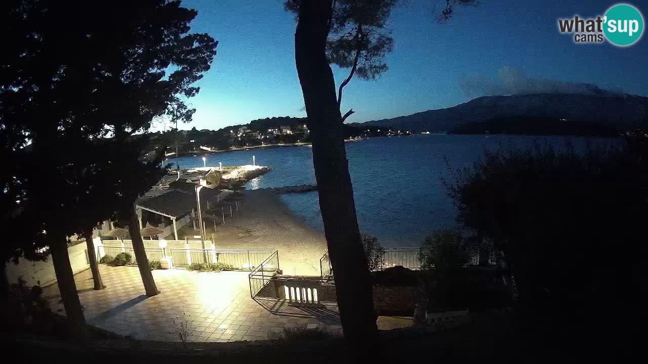 Spletna kamera Lumbarda – Plaža Prvi Žal – Korčula