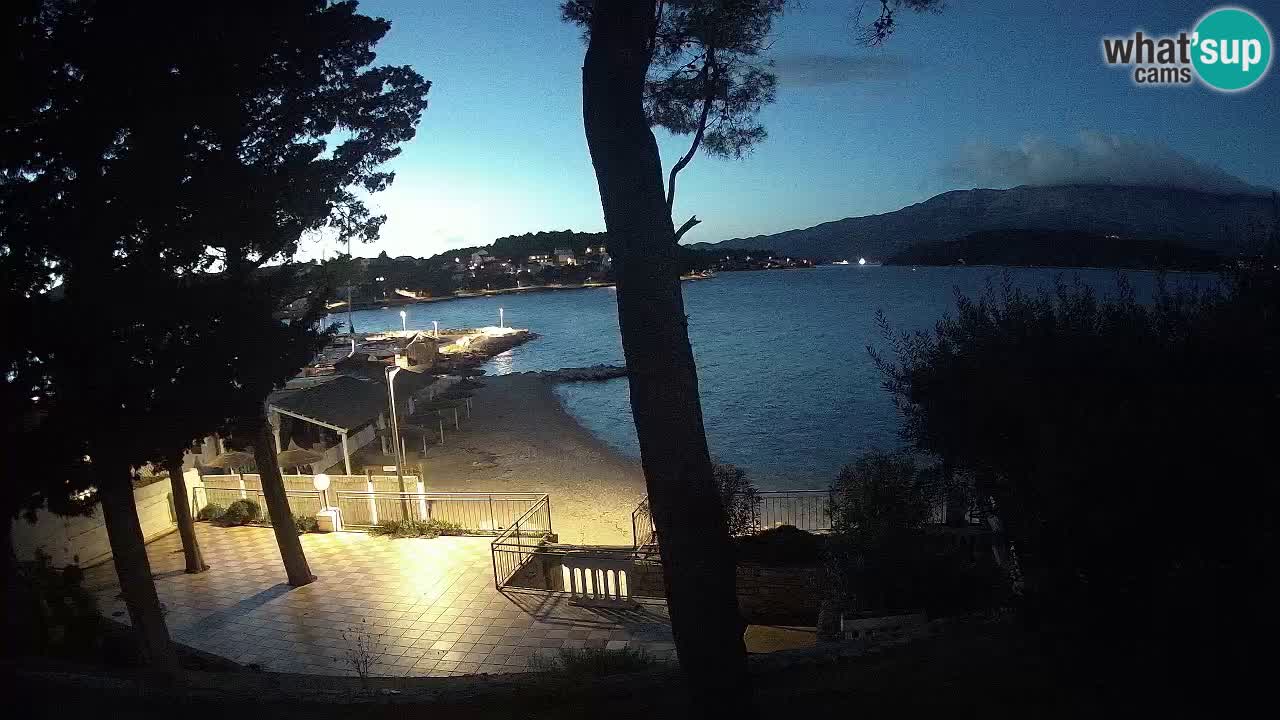 Webcam live Lumbarda – Plage Prvi Žal – Korčula