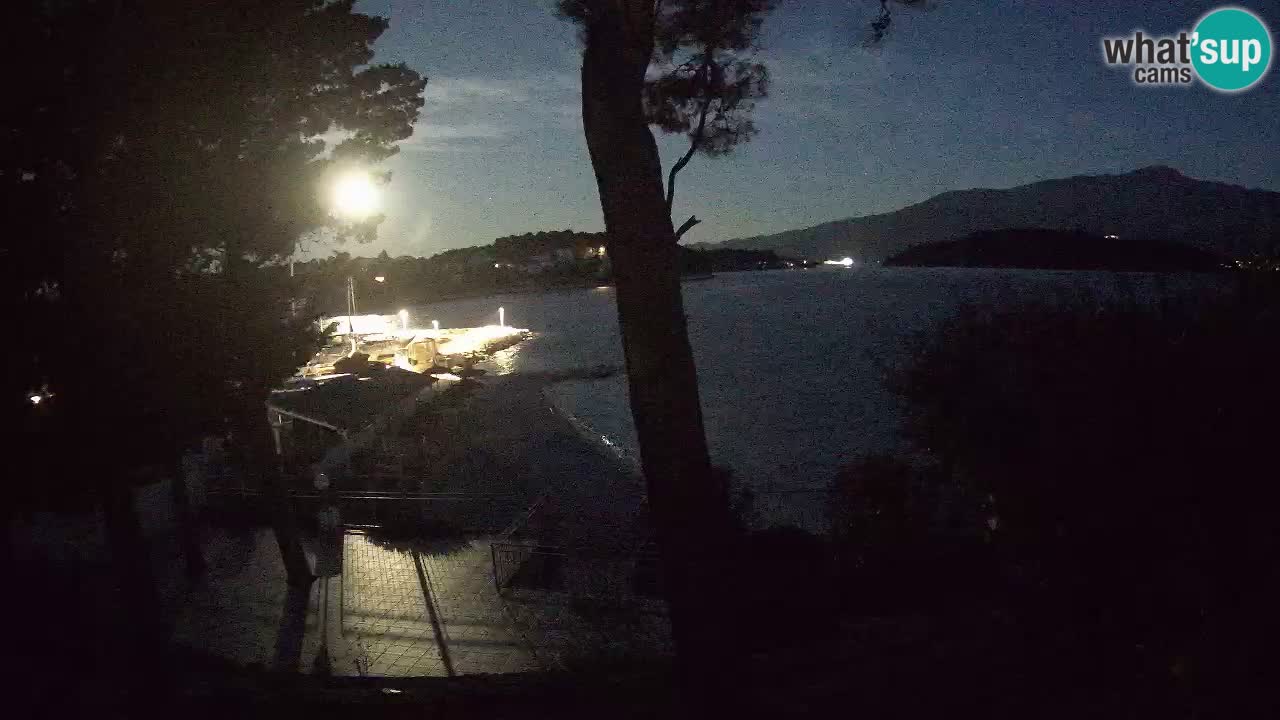 Webcam live Lumbarda – Plage Prvi Žal – Korčula